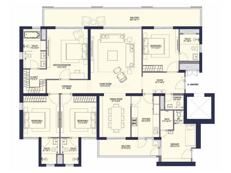 Conscient Hines Elevate in Sector, 59 Gurgaon 3 & 4 BHK Luxury Apartments